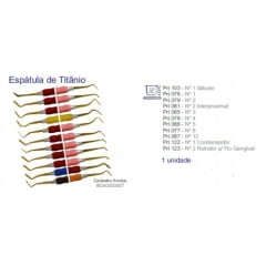 ESPATULA dental TITâNIO NUMERO 2 RETRATOR PARA FIO GENGIVAL
